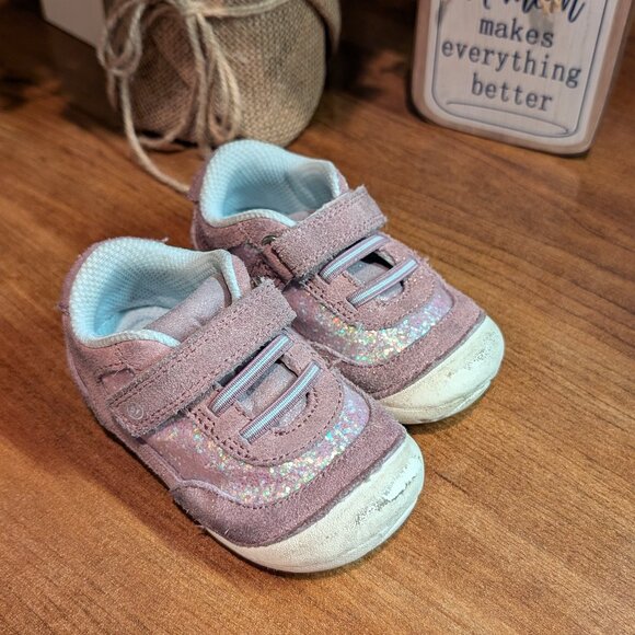 Stride Rite Toddler Jazzy Sneaker Lavender Multi Sparkle Size 5 Medium - Picture 1 of 7